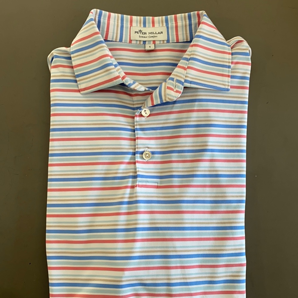 Peter millar golf polo size S.